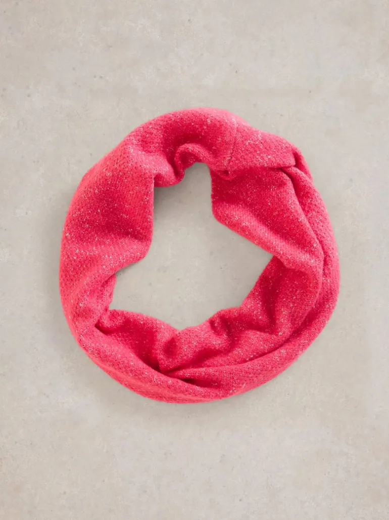 White Stuff Abby Knitted Snood Bright Pink