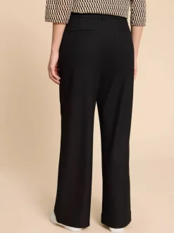 White Stuff Belle Wide Leg Trouser Pure Black