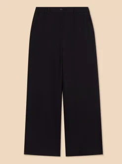 White Stuff Belle Wide Leg Trouser Pure Black