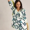 White Stuff Blake Linen Tunic Ivory Print