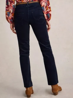 White Stuff Brooke Straight Cord Trouser Dark Navy
