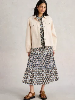 White Stuff Camille Denim Jacket Light Nat