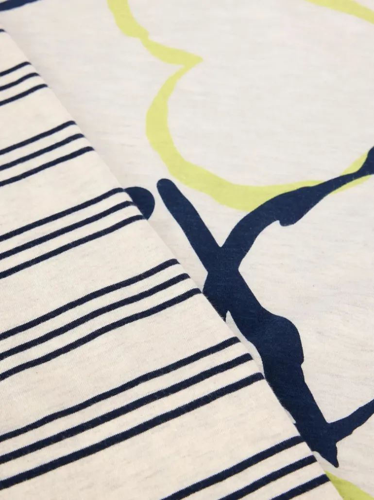 White Stuff Clara Long Sleeve Tee Nat Print