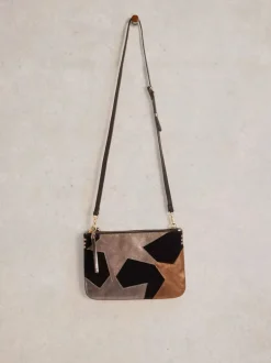 White Stuff Connie Double Pouch Crossbody Black MLT