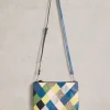 White Stuff Connie Double Pouch Crossbody Bag Blue MLT