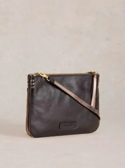 White Stuff Connie Double Pouch Crossbody Black MLT