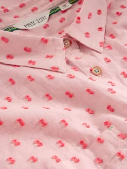 White Stuff Ellie Organic Cotton Shirt Pink MLT
