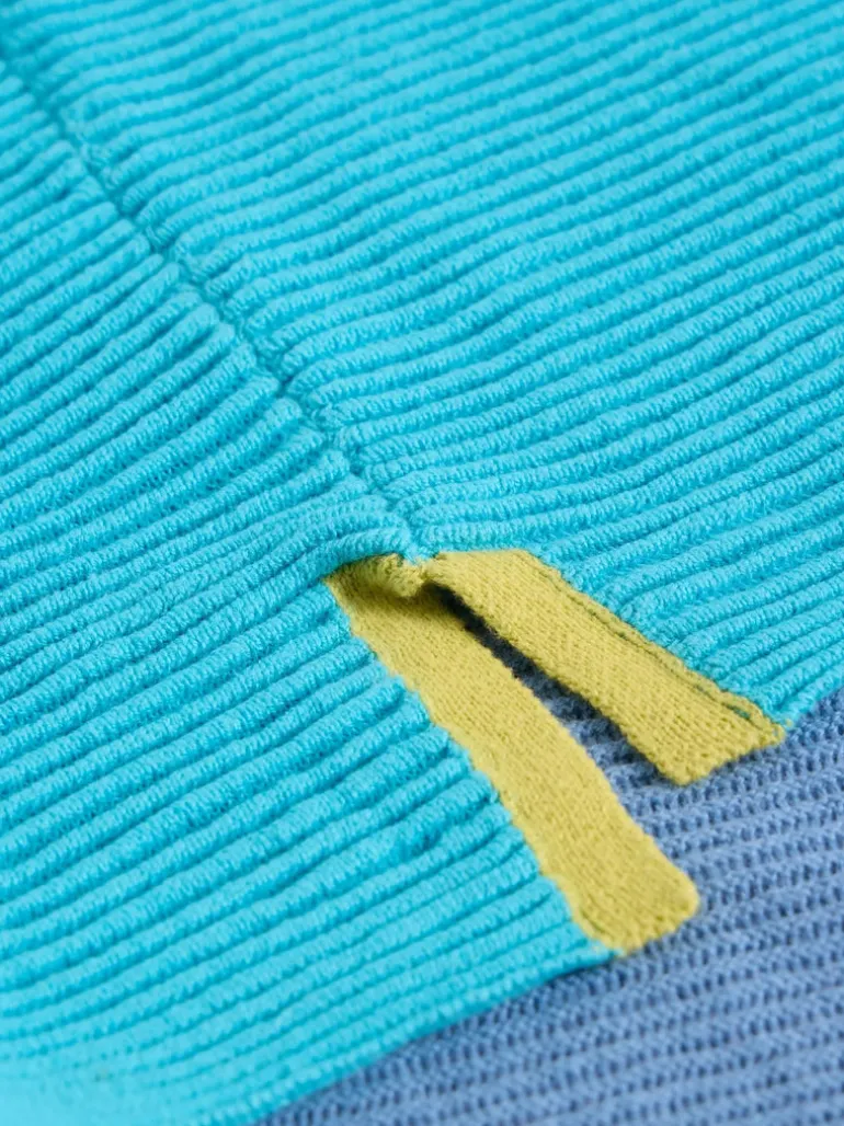 White Stuff Jana Abstract Jumper Bright Blue