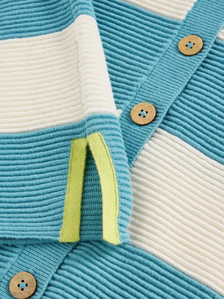 White Stuff Jana Cardi in Turquoise Blue