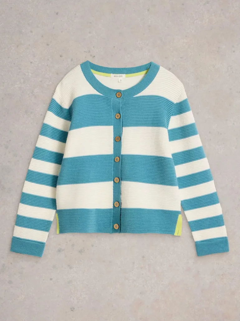 White Stuff Jana Cardi in Turquoise Blue