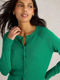 White Stuff Lulu Cardi Bright Green