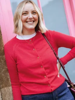 White Stuff Lulu Cardi Bright Pink