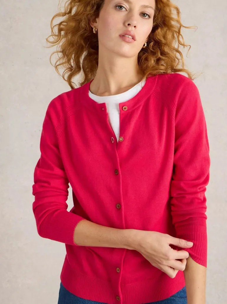 White Stuff Lulu Cardi Bright Pink