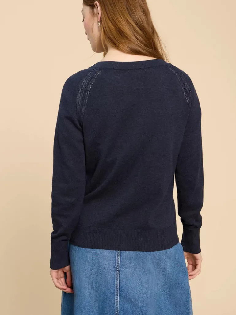 White Stuff Lulu Knit Cardi Dark Navy