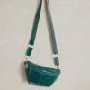 White Stuff Mini Sebby Leather Sling Bag Mid Teal