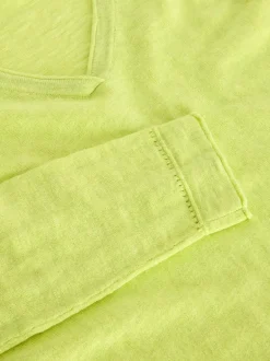 White Stuff Naria Jumper Bright Lime Yellow