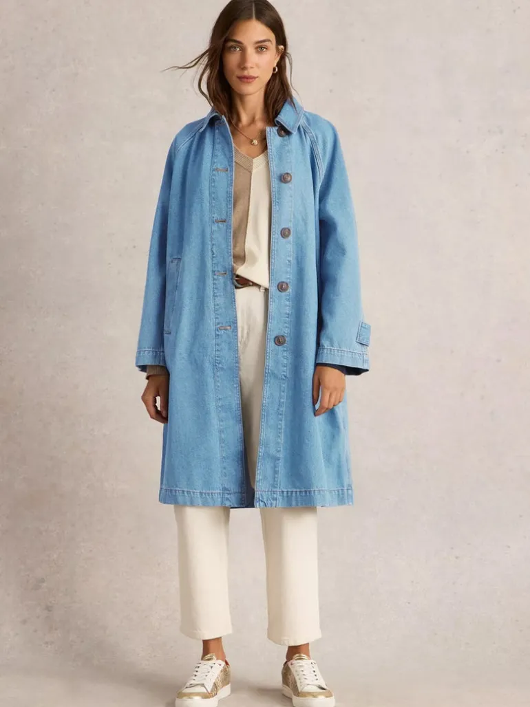 White Stuff Oakleigh Mid Denim Coat