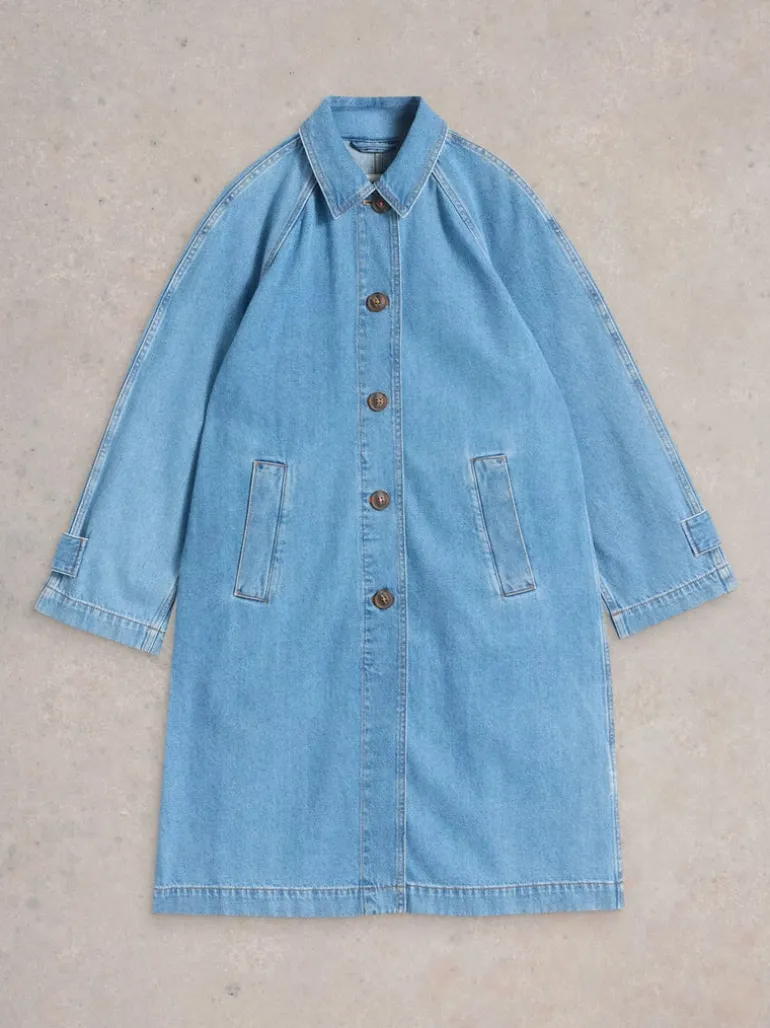 White Stuff Oakleigh Mid Denim Coat