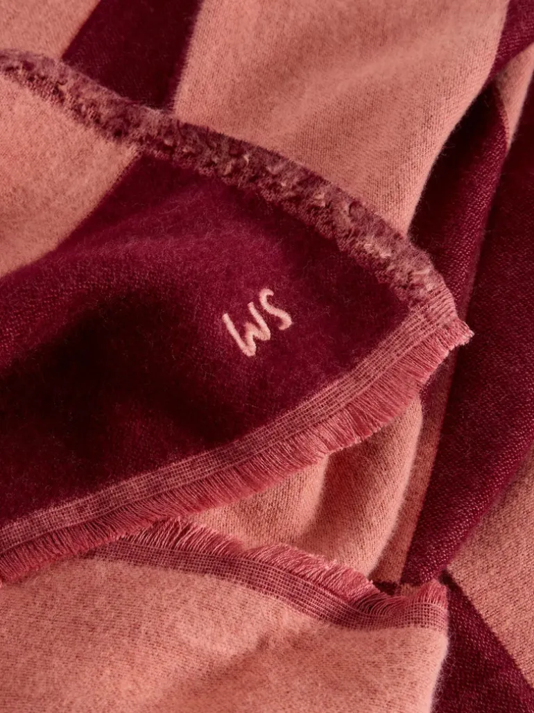White Stuff Selma Midweight Scarf Pink MLT