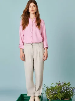 White Stuff Sophie Organic Cotton Shirt Pink MLT