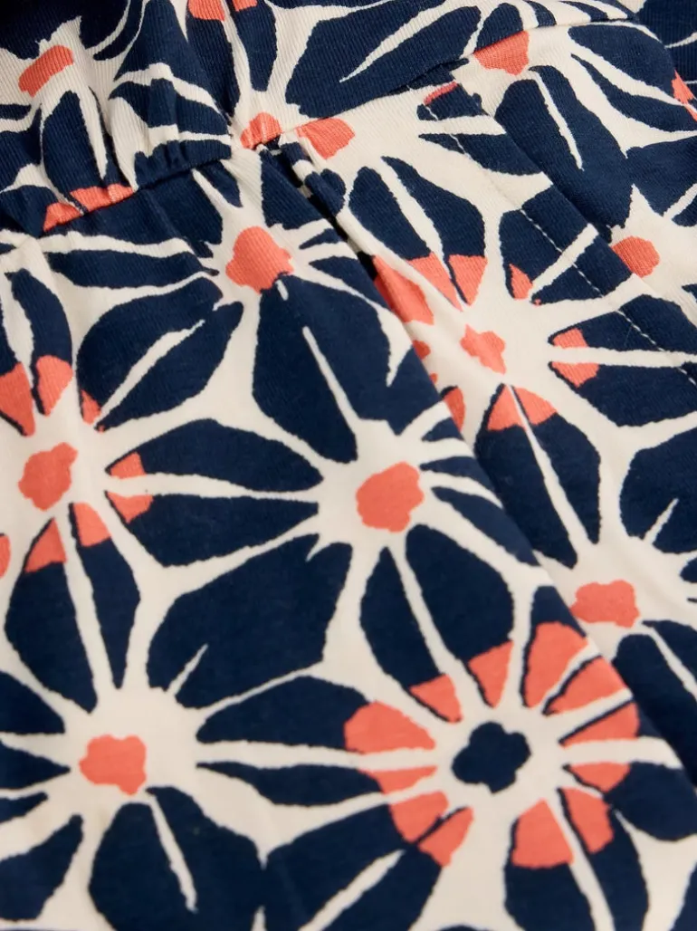 White Stuff Tallie Jersey Dress Navy Print