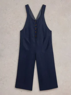 White Stuff Viola Linen Dungaree Navy